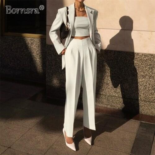 Женские брюки с высокой талией Bornsra China At AliExpress