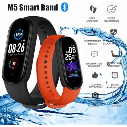 M5 Smart Band Fitness Tracker Wristband Bracelet Pedometer Sport Smart Watch Bluetooth 4.0 Band M5 Color Screen Smart Bracelet