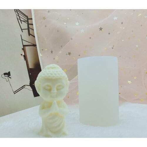 Tathagata Buddha Candle Mold Handcrafted Wax Silicone Mould Decorated Soap Aromatherapy Gypsum Plaster Resin Crafts Mold