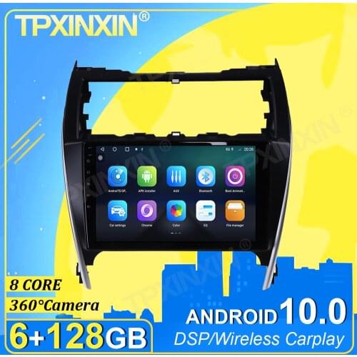 IPS Android 10.0 6G+128G Carplay 360 Camera For Toyota Camry 2012-2017 Radio Multimedia Player Radio Tape Recorder Video GPS