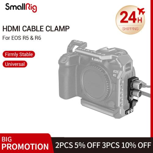 SmallRig HDMI and USB-C Cable Clamp for Canon EOS R5 and R6 Cage 2981
