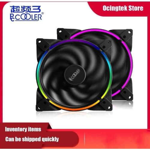 PCCOOLER HAOYUE 14cm RGB PWM quiet chassis fan 4PIN&3PIN RGB140mm dual aperture CPU radiator water cooling replacement fan