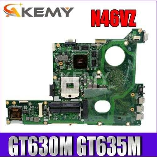 Akemy N46VZ Laptop motherboard For Asus N46V N46VZ N46VB N46VV N46VJ N46VM Test original mainboard GT630M GT635M Graphic
