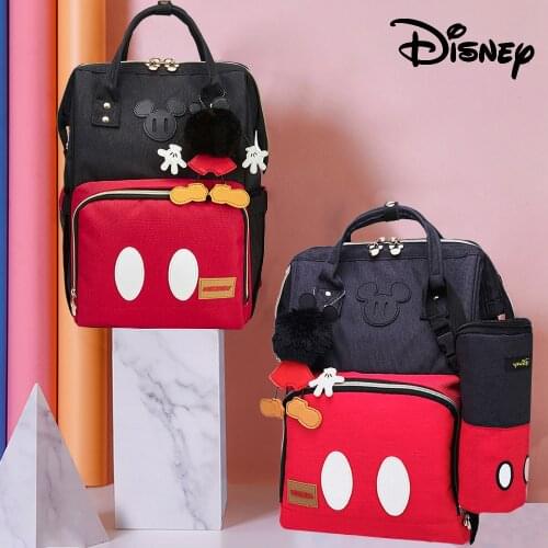 Disney Fashion Mummy Diaper Bags Maternity Nappy Large Capacity Baby Bag Travel Backpack Nursing Mom Bag for Baby Care Baby Bag
