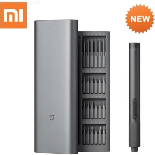 Xiaomi Mijia Electric Precision Screwdriver Kit 2 24 Precision Magnetic Bits Alluminum Box DIY Screw Driver Set For Daily Use