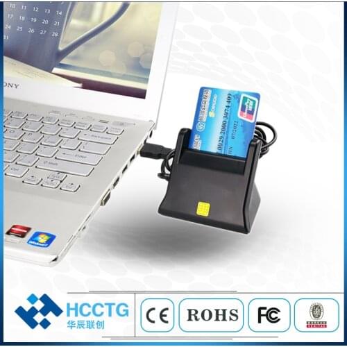 Desktop ISO 7816 USB 2.0 IC Chip Smart Card Reader DCR31