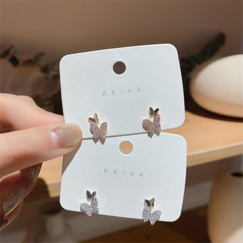 New Arrival Metal Women Classic Stud Earrings Exquisite Butterfly Earrings Fashion Simple Earrings Female Jewelry In Stud