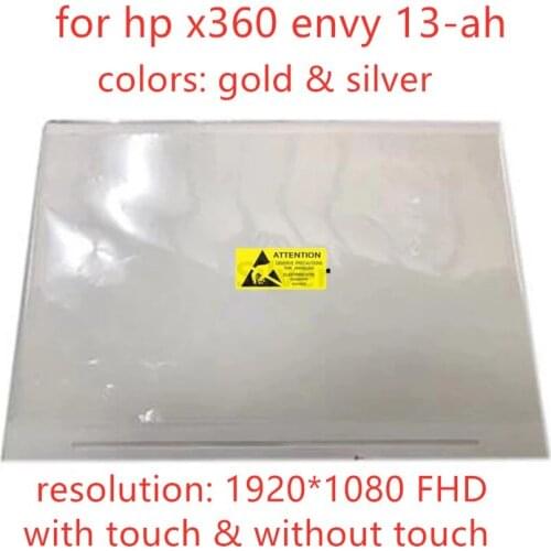 Free shipping original 13.3 for hp x360 envy 13-ah IPS FHD 1920X1080 lcd screen + touch digitizer assembly replacement