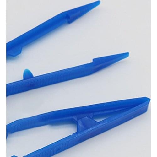 2021 New 100 Pcs/pack Disposable Plastic Tweezers Dental Materials Dressings Disinfection Sterile Forceps