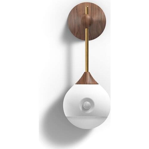 Pendant Wall Light Light Sensor&PIR Motion Sensor Modern Night Light for Corridors Built-in Rechargeable Battery Wall Lamp