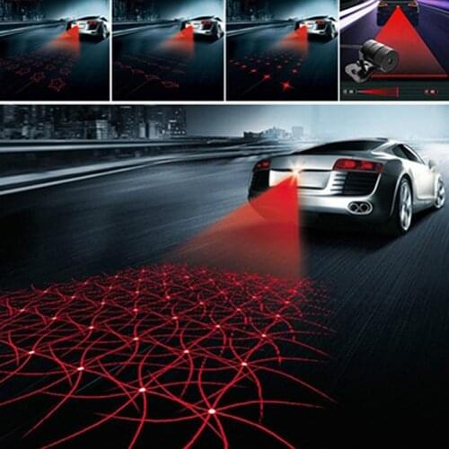 HOT Car Laser Tail Fog Light Rainproof Anti Collision Rear-End Auto Warning Lamp