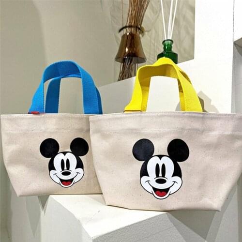 Disney cartoon Mickey mouse women childrens casual canvas bag ladies shoulder bag crossbody shopping bag girls hand bags