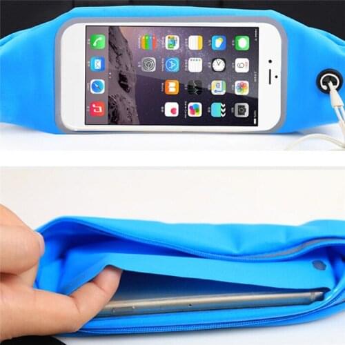 Women Mens Waist Bag Screen Sport Waist Bag Touching Waterproof Mobile Phone Bag For Phone