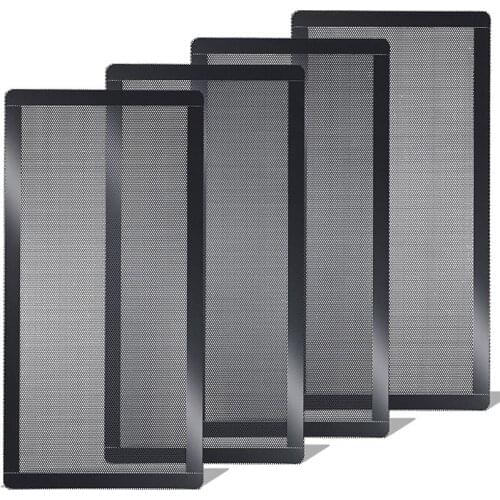 120X240mm Dust Filter for Computer Cooler Fan,Magnetic Frame Dust Filter,Dustproof PVC Cover Computer Fan Grills, 4 Pack