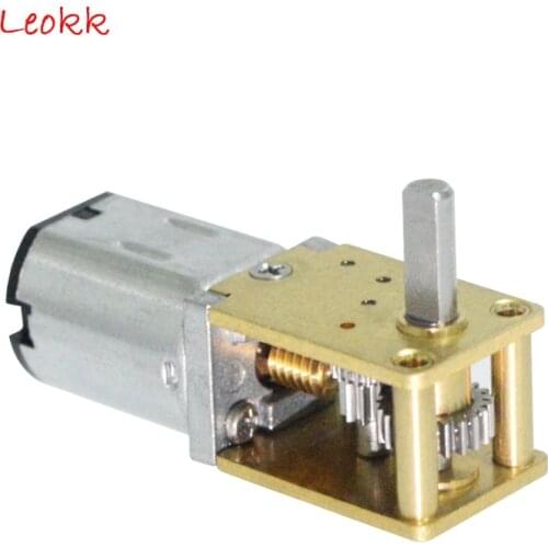 N20 Reduction Motor, High Torque DC 12V Worm Motor with Metal Gearbox Motor for DIY Engine Toy