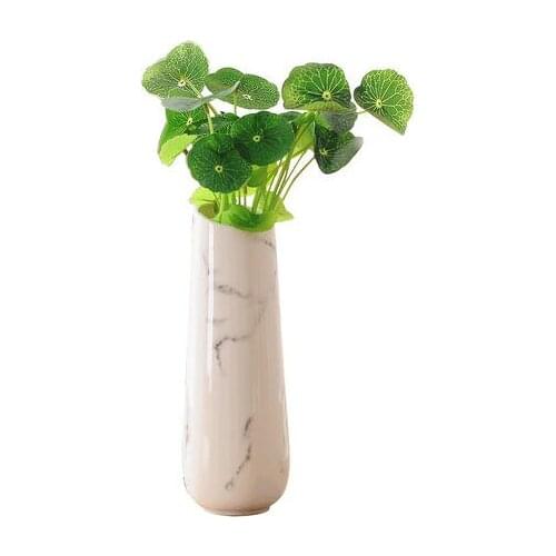 Luxury Marble StripWhite Color vase China Ceramics Vase married the living room Decoration Small Flower for Gift Furnishing Home
