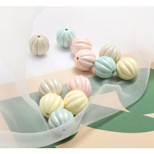 Spring/Summer Candy Macaron Magic Colored Pumpkin Akli Ball DIY Handmade Accessories Earrings Nail Accessories Material