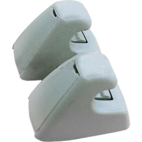 95994975 Sun Visor Fixing Clip ABS & PC Car For G&M Front 37mm X 24mm X 30mm Gray Set Of 2