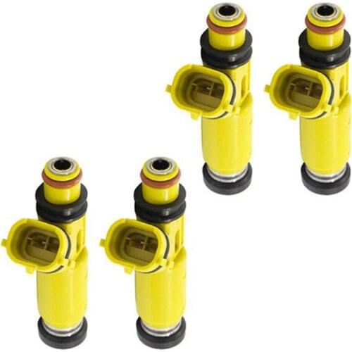 AU04 -4Pcs Yellow Fuel Injector Nozzles Crude Oil Injector for Mazda Rx-8 1.3L 2004-2008 195500-4450 1955004450