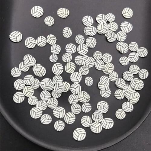 60g Volleyball Polymer Clay Slices Sprinkles for Kids Diy,Craft/Nail Art/Scrapbook Decoration,Filler Polymer Clay Embellishment