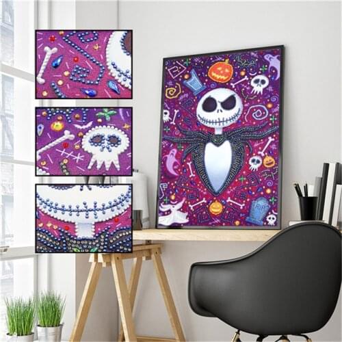 5D DIY diamond painting animal head icon special diamond embroidery painted cross stitch painting combination decoration