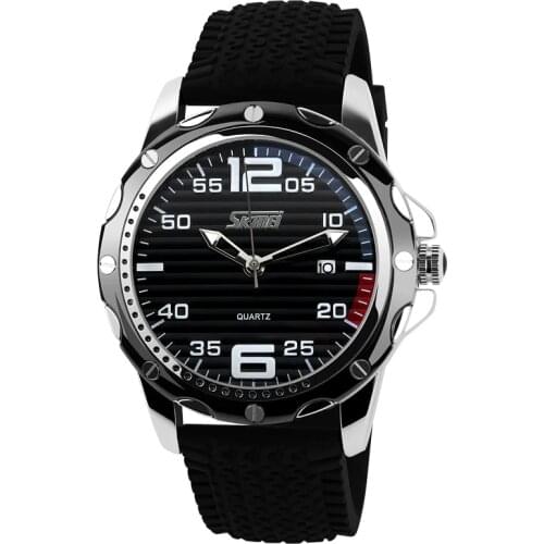 Famous Brand SKMEI Sport Jelly Quartz Men Casual Watch Calendar Date Work For Luxury Brand Men Dress Wristwatch 30M Waterproof