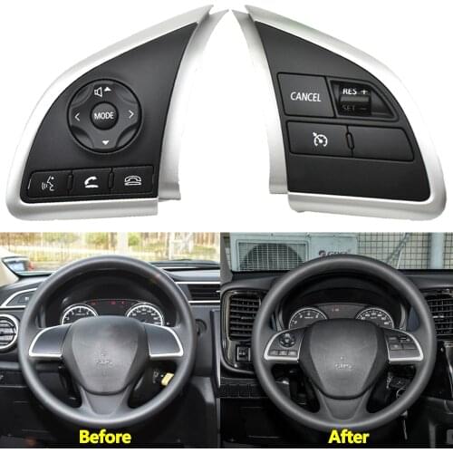 For Mitsubishi Mirage 2012 2013 2014 2015 Cruise Control Switch Steering Wheel Button Audio Bluetooth Switch
