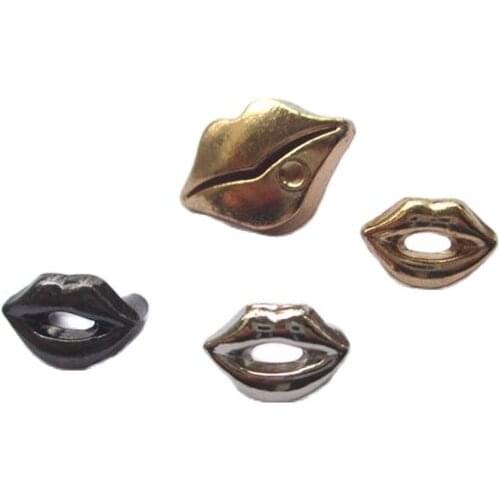 Lips Alloy Bracelet Garment Rivets Cap Stud Leather Craft Bag Hat Shoe Clothes Jeans Chocker Wallet Trims Diy Jewelry Accessores