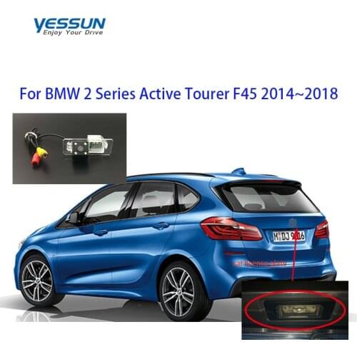 Yessun License Plate Rear View Camera 4 LED Night Vision 170 Degree HD For BMW 2 Series Active Tourer F45 2014~2018