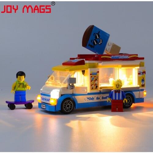 JOY MAGS Only Led Light Kit For 60267 City Series Ice-Cream Truck Toys 60253 , (NOT Include Model)