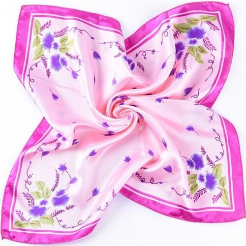 Printed Kerchief. Stewardess Dress, Gift Scarves. Magic Silk Scarf. Ladys Small Square. 50*50cm