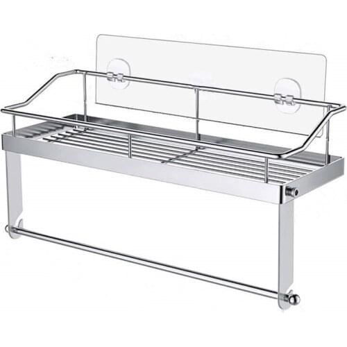 Punch-Free Kitchen Commodity Shelf Multipurpose Wall-Mounted Storage Rack Household Storage Box Bathroom Accessories Shelves