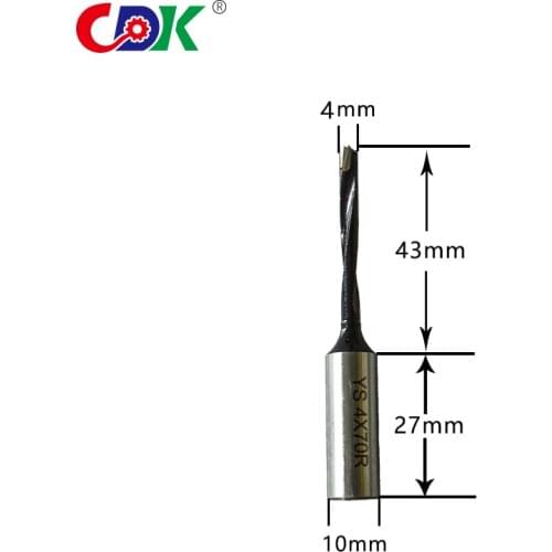 1pc 4mm Right Rotation Wood Router Drill Bit Row Drilling for Wood Carbide Wood Forstner Drill Bits