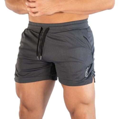 Casual Quick Dry Men Pants Summer Outdoor Sport Elastic Drawstring Waistband Letter Skinny Short Pants