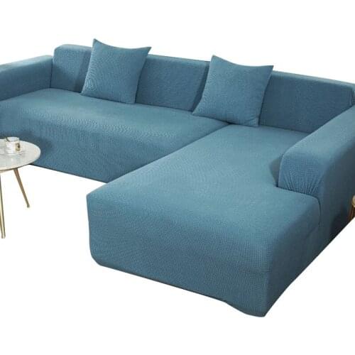 Modern 21 Color Elastic Sofa Cover Corner Sofa Couch Slipcover Chair Protector For Living Room Furniture 1/2/3/4 Cover Seater