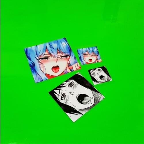 Car Styling Sticker Auto Truck Dirt Bike Vans Graphics Helmet Decals for Anime Girl Feed Me Funny Expression