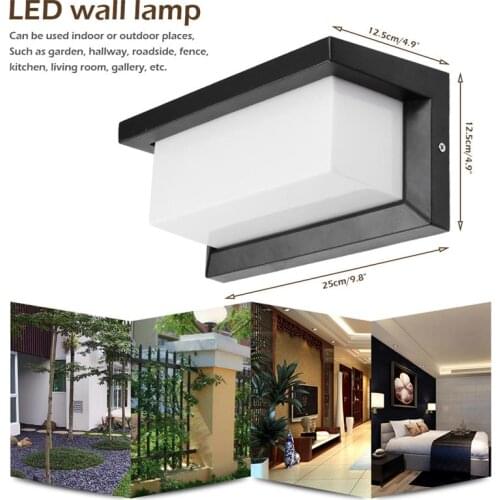 8/15W COB LED Wall Light Waterproof IP65 Porch Light Modern LED Wall Lamp Courtyard Garden Fence Outdoor Light