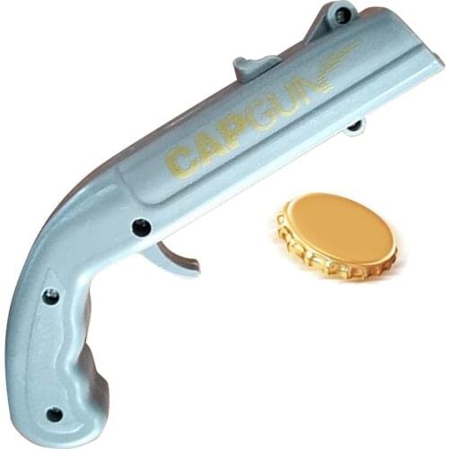 High Quality Bottle Opener Spiralization Direct Cap Gun Bottle Opener Cap Gun Launcher Plastic Beer Bottle Openers Multifunction