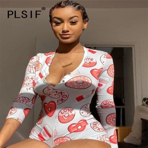 Women V Neck Romper Women Jumpsuit Summer Full Sleeve Overalls Sexy Body Mujer