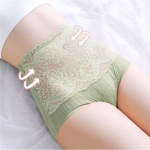 Women Hollow Out Underwear High Waist Seamless Female Breathable Briefs Ladies Sexy High Quality Solid Color Lace Lingeries