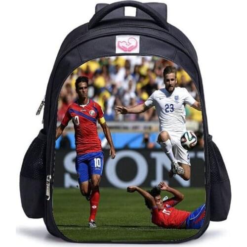 16 Inch Super Football Star Print Backpack Laptop Backpacks for Teenage School Bag Boys Mochila