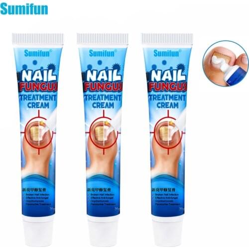 Sumifun 3pcs 20g Fungal Nail Treatment Antibacterial Repair Ointment Whitening Toe Anti Infection Nail Repair Cream Nail Care
