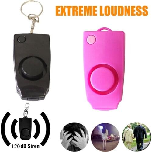 Anti-rape Device Alarm for Women Girl Loud Alert Attack Panic Keychain Safety Alarm Personal Security Key Chain
