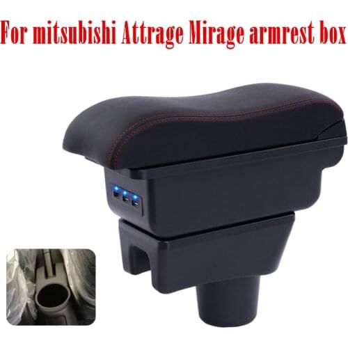 For mitsubishi Attrage Mirage armrest box central Store content box products interior Armrest Storage accessories parts