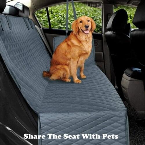 Dog Car Seat Cover Waterproof Anti-dirty Dog Back Seat Car Cover Pet Travel Dogs Cushion With Safety Belt Car Travel Accessories