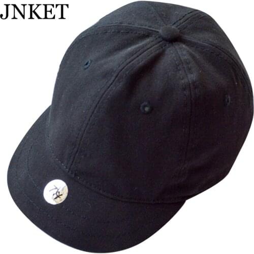 JNKET New Unisex Short Visor Baseball Cap Solid Color Baseball Hat Adjustable Snapback Hats Sun Hat Casquette