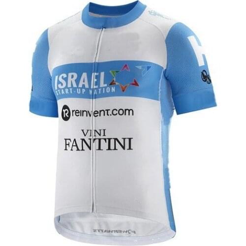 2020 Israel Start Up Nation Team Mens Only Cycling Jersey Short Sleeve Bicycle Clothing Quick-Dry Riding Bike Ropa Ciclismo