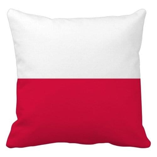 Poland National Flag Europe Country Throw Pillow Square Cover