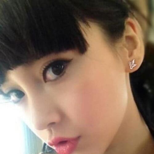 Fashion Earrings 2017new Silver-plated Cute Little Butterfly Rabbit Fox Earrings For Womens Jewelry Big Discounts Gift Earrings