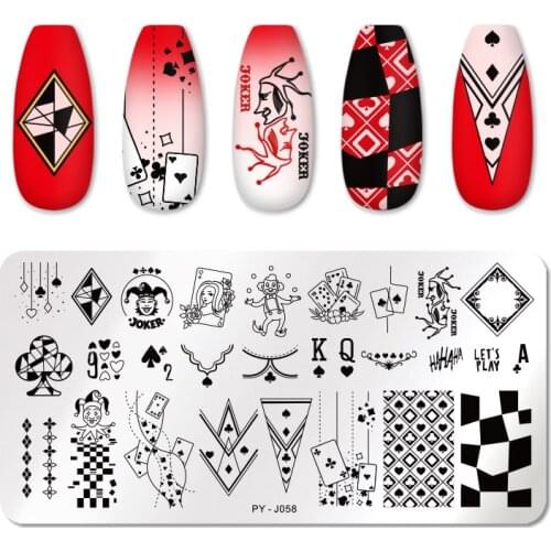 PICT YOU Nail Stamping Plates Wacky Characters Pattern Nail Art Plate Stencil Line Pictures Christmas Theme Image Plates Mold